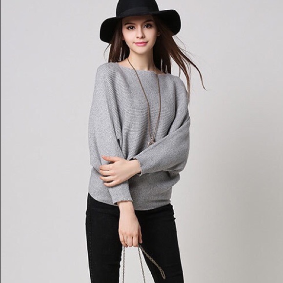 Dolman Sleeves Knit Top - Picture 5 of 9